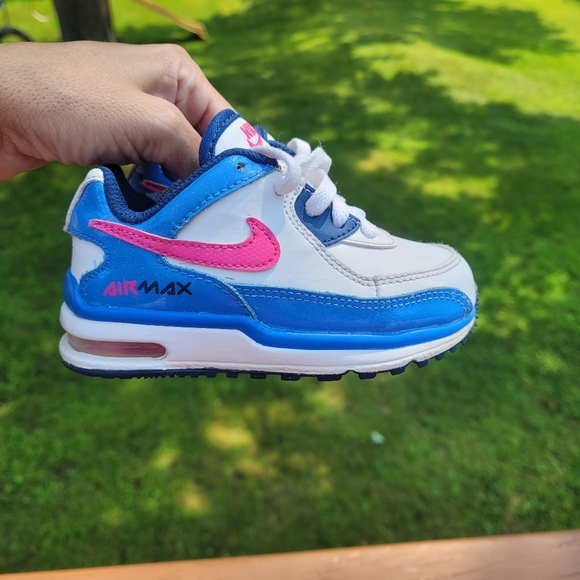 Nike Shoes | Air Max Nike White Pink Blue Toddler Sz 7 | Poshmark